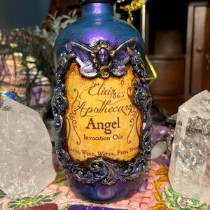 Angel Apothecary Jar Magic Potion Halloween Decor Soap Lotion Dispenser